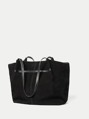 Jigsaw Large Shopper Suede Tote Bag - Imaginea 5 din 6