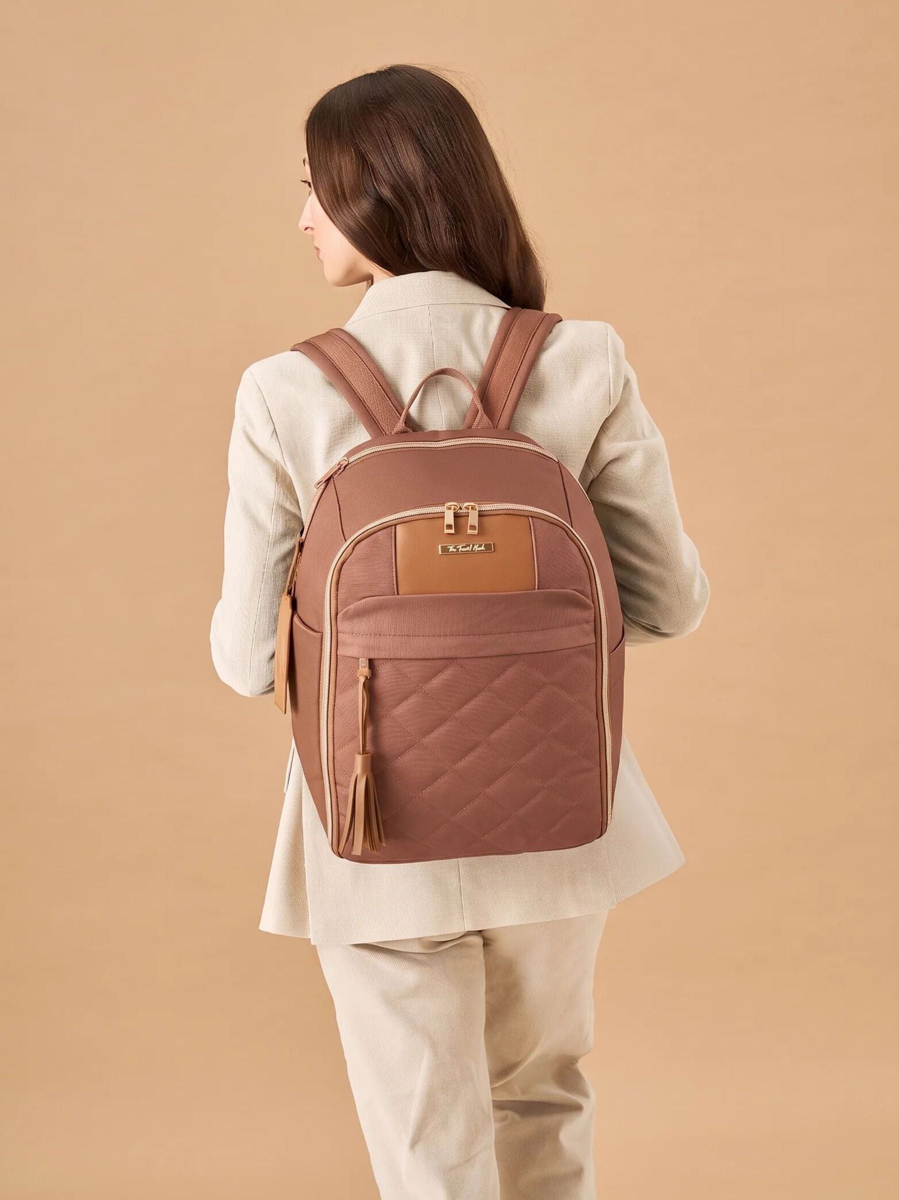Cabin Max Travel Hack Underseat Cabin Bag 40x30x20 24L in Light Brown - Image 2
