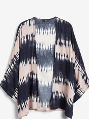 Ecru/Marine - Couverture effet tie-dye - Image 5 of 5