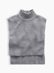 Gap Grey CashSoft Mock Neck Knitted Vest - Image 2 of 3