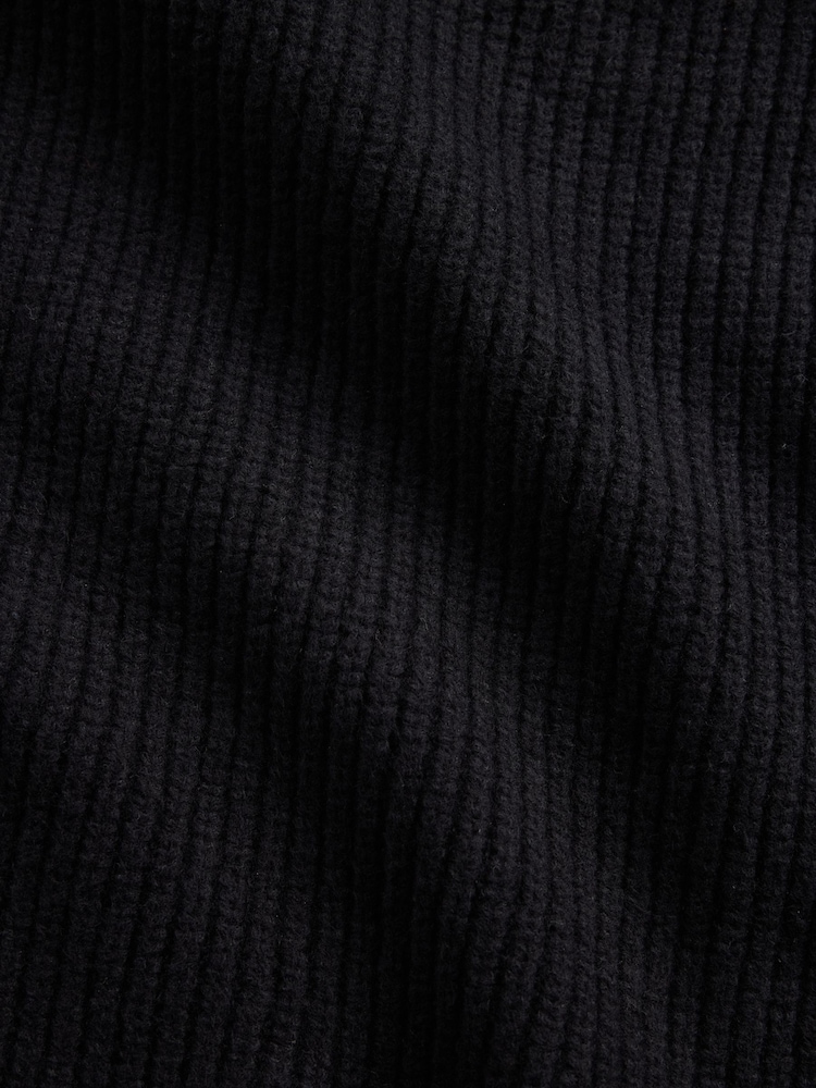 Gap Black CashSoft Mock Neck Knitted Vest - Image 2 of 2 Gap Black CashSoft Mock Neck Knitted Vest - Image 2 of 2