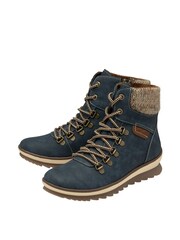 Lotus Blue Zip-Up Ankle Boots - Image 2 of 4