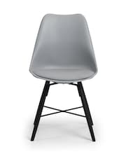 Julian Bowen Grey Set of 2 Kari Dining Chairs - Image 2 of 3