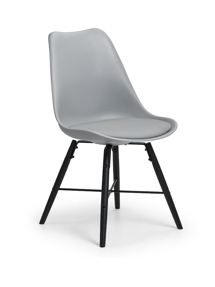 Julian Bowen Grey Set of 2 Kari Dining Chairs - Image 3 of 3