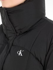 Calvin Klein Jeans Belted Long Puffer Jacket - Image 3 of 6