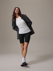 Black Jersey Cycle Shorts - Image 2 of 5