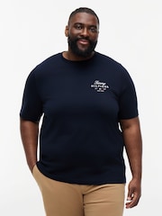 Tommy Hilfiger Blue Plus Logo Jersey Crew Neck T-Shirt - Image 1 of 5