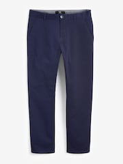 French Navy Blue Slim Fit Stretch Chinos Trousers - Image 4 of 4