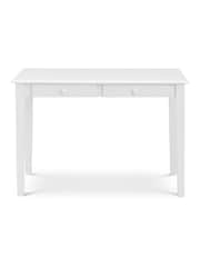 Julian Bowen White Carrington Compact 2 Drawer Desk - Image 2 of 6