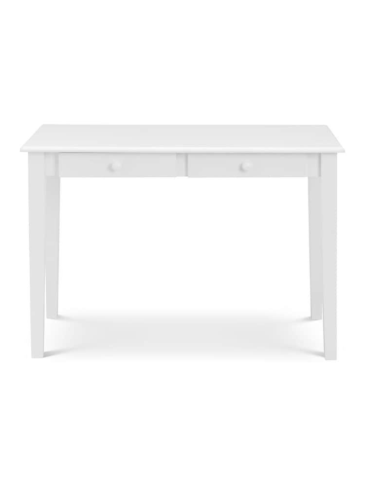 Julian Bowen White Carrington Compact 2 Drawer Desk - Image 2 of 6