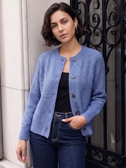Roman Blue Soft Knit Cardigan - Image 1 of 4
