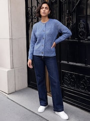 Roman Blue Soft Knit Cardigan - Image 3 of 4
