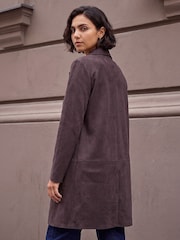 Roman Brown Suedette Faux Jacket - Image 3 of 4