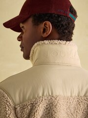 Joules Billy Cream Quarter Zip Borg Fleece Sweatshirt - Image 3 of 7