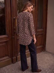 Roman Brown Spot Gold Button Top - Image 4 of 4