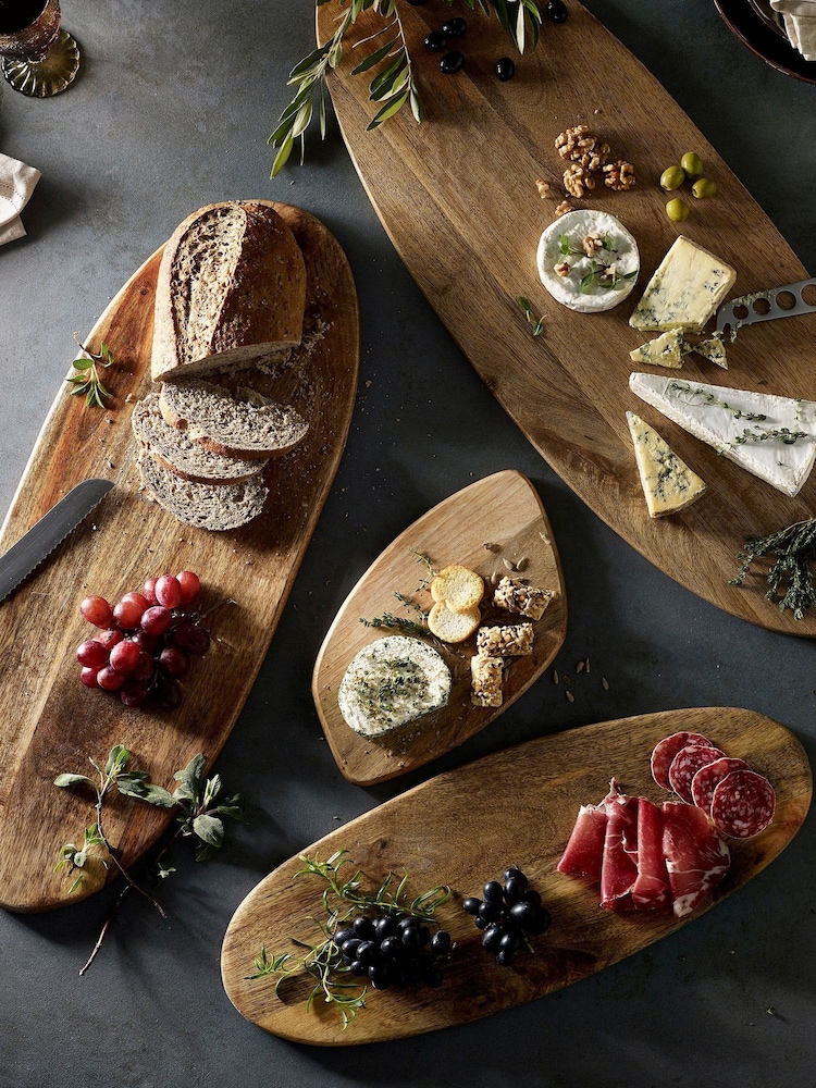 Natural Mango Wood Serveware - Image 2 of 3