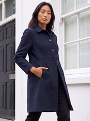 Roman Blue Petite Single Breasted Pocket Coat - Image 1 of 4