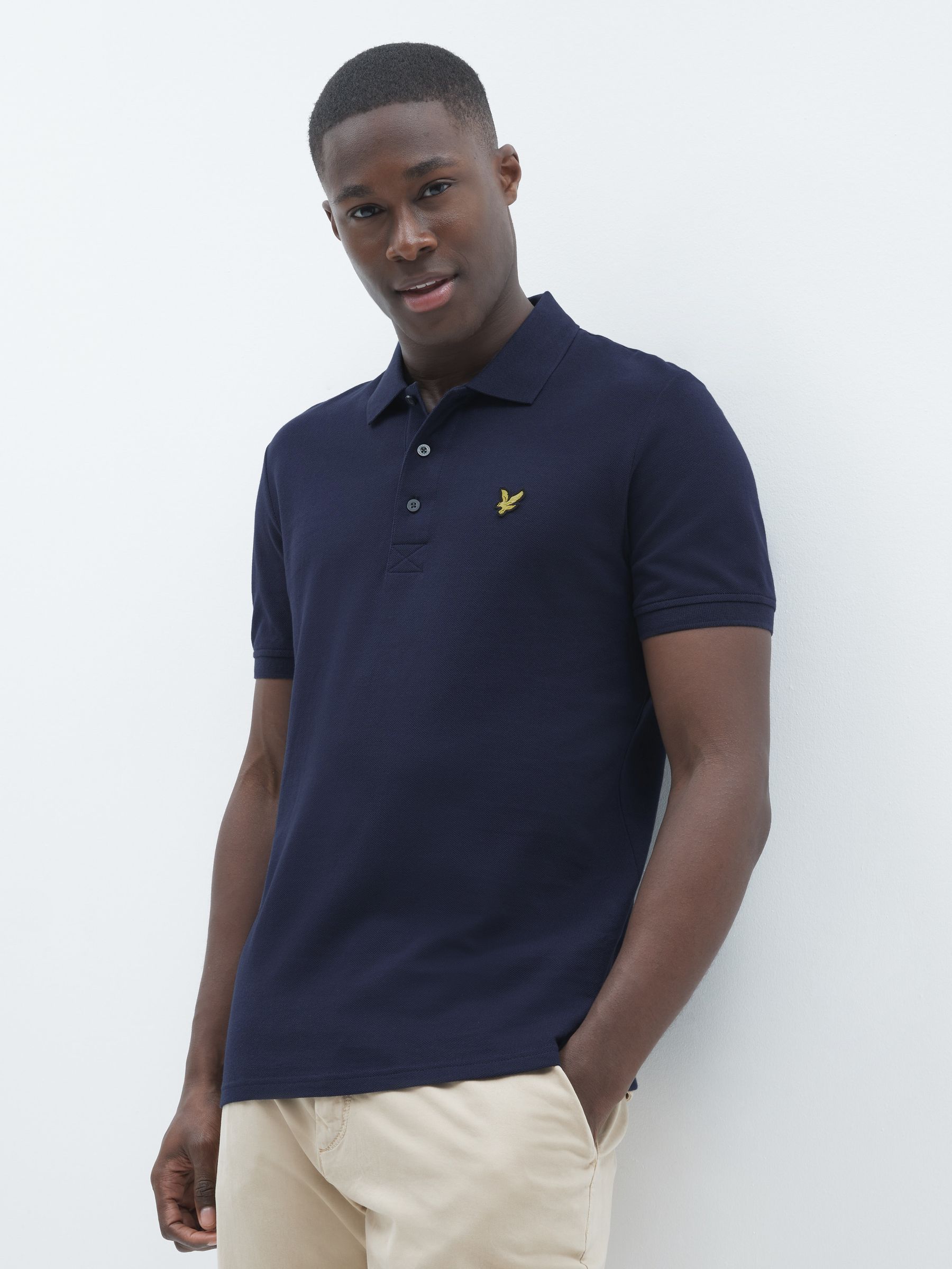 Lyle and scott navy polo shirt hotsell