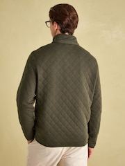 Joules Malton Green Quilted Jersey Pullover Sweatshirt - Image 2 of 8