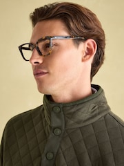Joules Malton Green Quilted Jersey Pullover Sweatshirt - Image 5 of 8