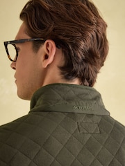 Joules Malton Green Quilted Jersey Pullover Sweatshirt - Image 7 of 8