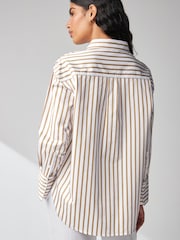 Neutral/White Stripe Oversized Shirt - Image 5 of 7