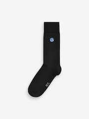 Black 4 Pack Star Wars Mandalorian Embroidered Socks - Image 4 of 6