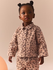 Animal Print 100% Cotton Shacket and Trousers Set (3mths-7yrs) - Image 3 of 11