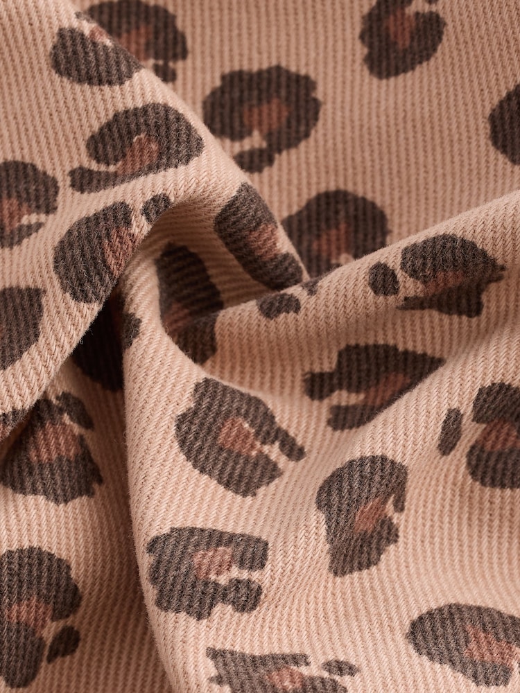 Animal Print 100% Cotton Shacket and Trousers Set (3mths-7yrs) - Image 6 of 11