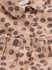 Animal Print 100% Cotton Shacket and Trousers Set (3mths-7yrs) - Image 9 of 11