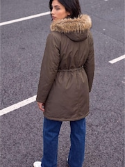 Roman Grey Petite Puffer Coat - Image 3 of 4