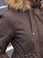 Roman Grey Petite Puffer Coat - Image 4 of 4
