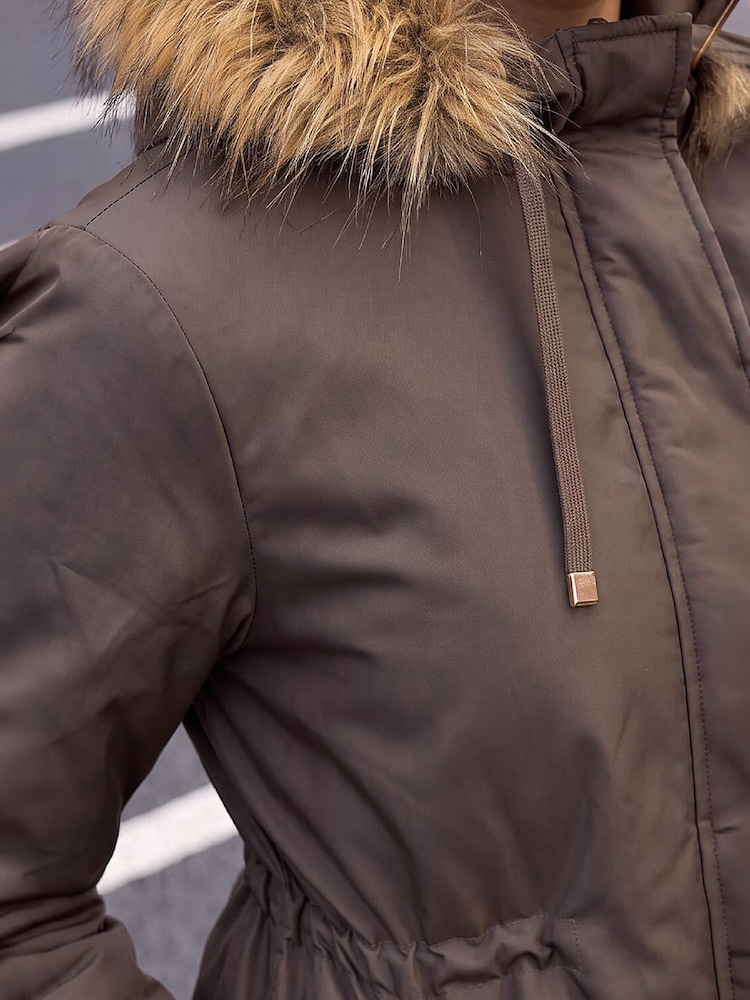 Roman Grey Petite Puffer Coat - Image 4 of 4 Roman Grey Petite Puffer Coat - Image 4 of 4
