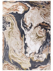 Asiatic Rugs Gold Aurora High Shine Marble Rug - Image 2 of 4