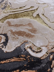 Asiatic Rugs Gold Aurora High Shine Marble Rug - Image 4 of 4