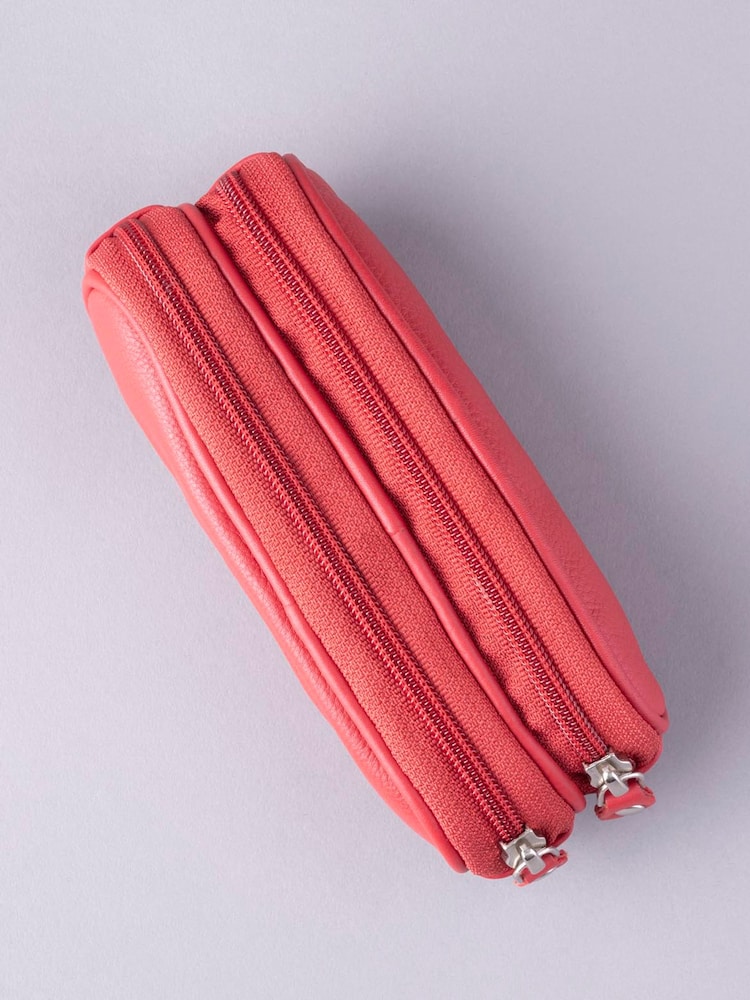 Lakeland Leather Red Double Glasses Case - Image 3 of 3