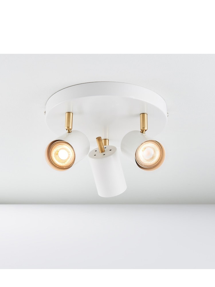 Gallery Home White Powell 22cm Spotlight - Image 1 of 5