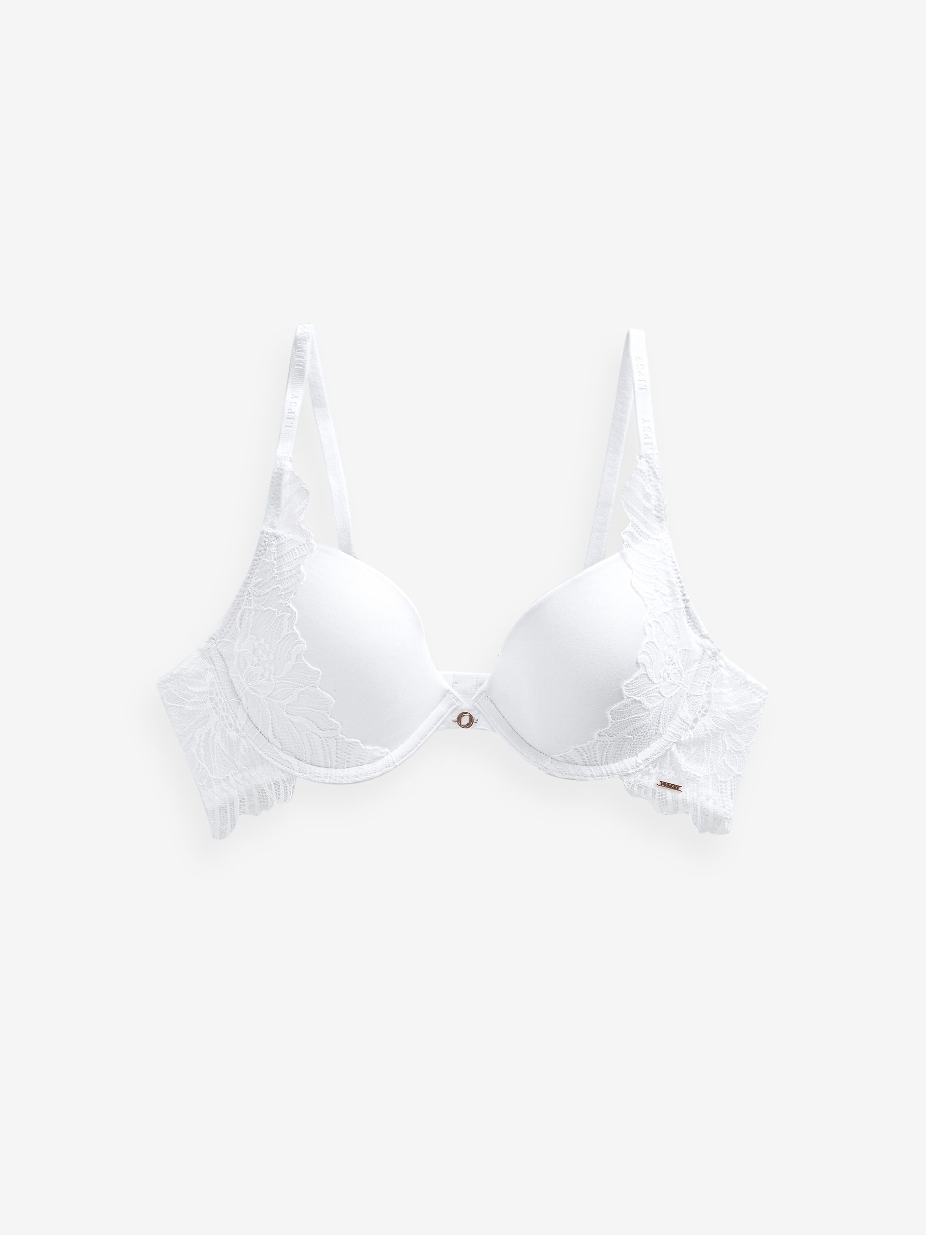 Buy Lipsy White Padded Underwire Plunge Bra from Next USA