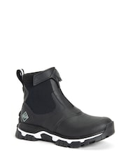 Muck Boots Womens Apex Mid Zip Waterproof Welly Black Boots - Image 2 of 5