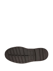 Clarks Black Wide Fit (G) Leather Loxham Derby Youth Shoes - Image 8 of 8
