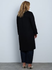 Live Unlimited Black Wool Blend Tailored Coat - Image 6 of 6