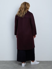 Live Unlimited Purple Wool Blend Tailored Coat - Image 5 of 6
