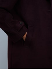 Live Unlimited Purple Wool Blend Tailored Coat - Image 6 of 6