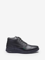 Kickers Black Youth Kelland Lace Hi Leather Shoes - Image 1 of 8