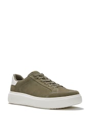 FitFlop Green Rtg Suede Lace Up Trainers - Image 3 of 5
