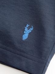 Black/Navy Loopback Soft Touch 2 Pack Jogger Shorts - Image 13 of 15