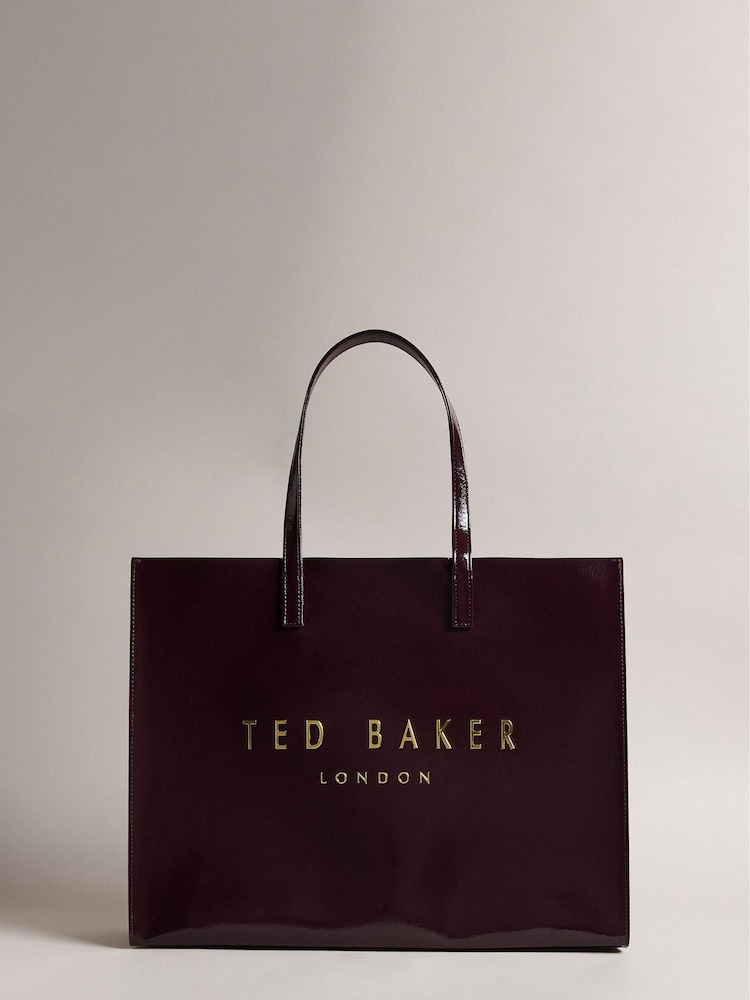 Ted Baker Purple Crikon Crinkle Ew Icon Tote Bag - Image 1 of 6