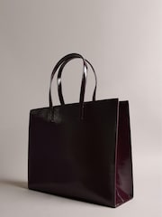 Ted Baker Purple Crikon Crinkle Ew Icon Tote Bag - Image 2 of 6
