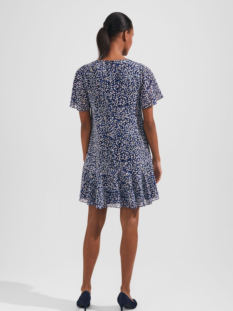 Hobbs Blue Sadie Dress - Image 2 of 4 Hobbs Blue Sadie Dress - Image 2 of 4