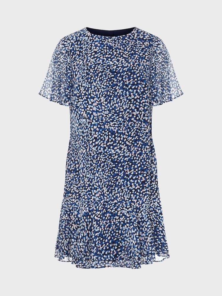 Hobbs Blue Sadie Dress - Image 4 of 4 Hobbs Blue Sadie Dress - Image 4 of 4